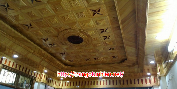 trần nhà gỗ tự nhiên