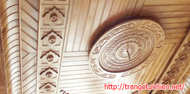 mẫu trần gỗ pơ mu